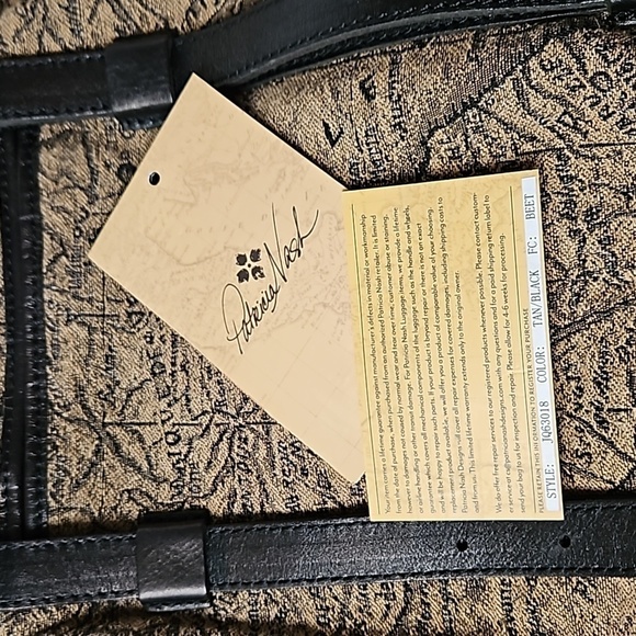 Patricia Nash Large Map Tote Shoulder bag purse - Picture 8 of 12